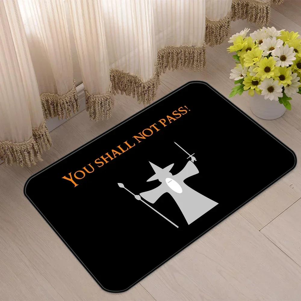 You Shall Not Pass Room Carpet for Bedroom Prayer Rug Welcome Mat Home Decorations Doormat Entrance Door Balcony Rugs Bath Foot