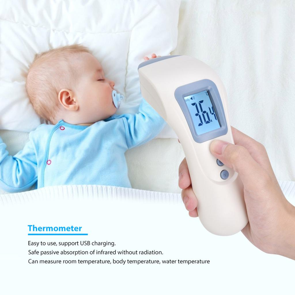 Multifunctional USB Portable Rechargeable Digital Infrared Thermometer for Baby Kids