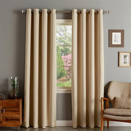 Blackout Curtains Solid Color Matte Insulation Sunscreen Blackout Curtains Finished Products