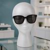 Lightweight Foam Mannequin Head for Wigs And Hats Display, Eyewear Display Model with Stable Base Glasses Headwear Styling Photography