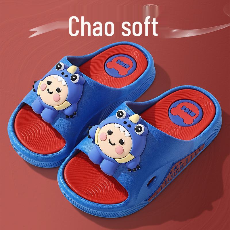 Cartoon Non-slip Soft Sole Slippers for Children & Adults - Summer & Home Use