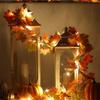 Fall Garland For Mantle 68.9 Inch Autumn Leaves Garland Maple Leaf Vine For Thanksgiving Harvest Halloween Christmas Farmhouse