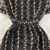 Fashion Temperament Waist Slimming Dot Mesh Flounces Fishtail Dress
