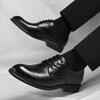 Fashion 2025 New Men Casual Business Shoes Elegant Men's Oxford Shoes Lace-Up Leather Dress Shoes for Men Comfortable Work Walking Flats
