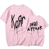 Korn Music Concert Rock Band World Tour Pure Cotton T-shirt Personalized Street Versatile 2024 Summer Fashion T-shirt