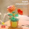 Bionic Eternal Flower Building Blocks: Sunflower and Rose Assembly Toy for Children
