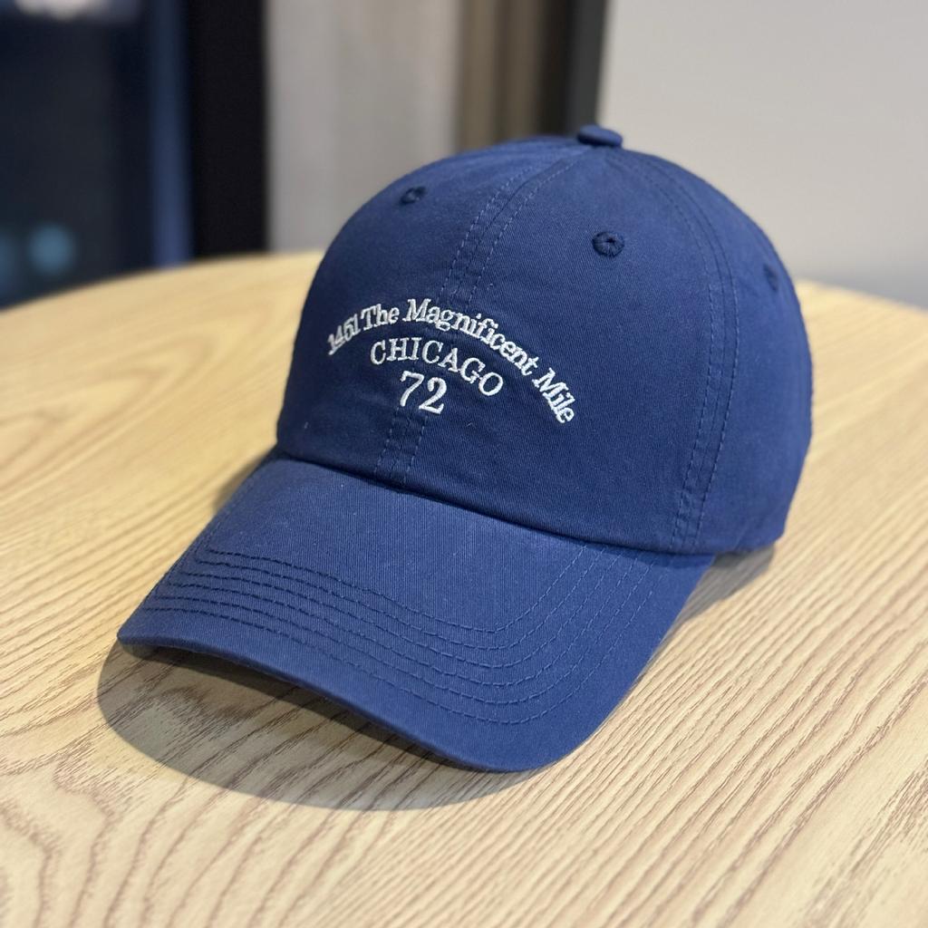 New American Retro Letter Embroidery Deep-fit Soft-top Baseball Cap, Sun Protection, Face-slimming, Versatile Duckbill Cap