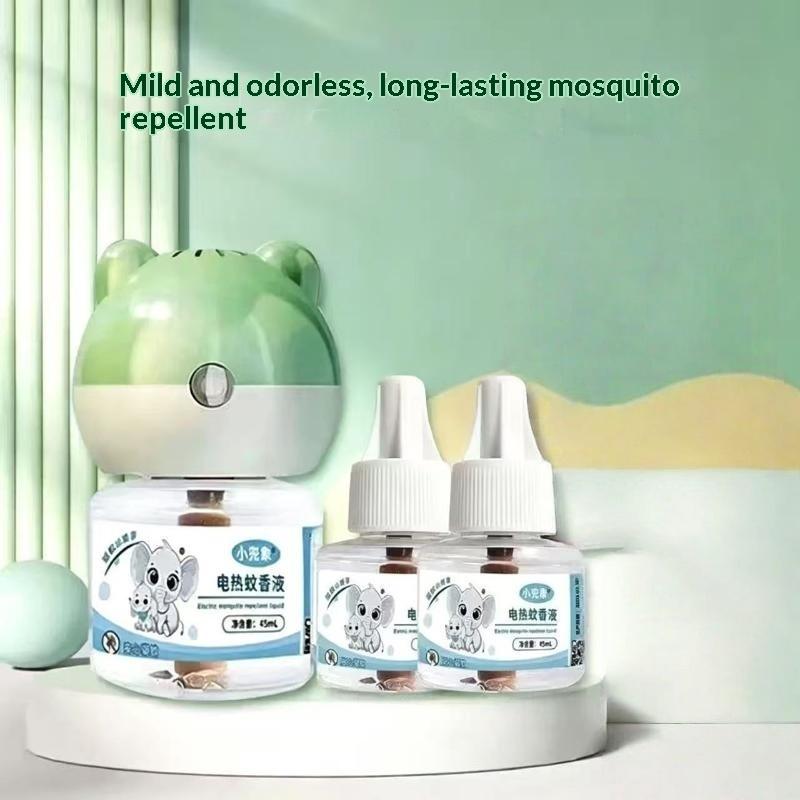 Electric Mosquito Repellent Liquid 1/3Pcs Eco-Friendly Fragrance Free Safe for Kids Adults Home Use
