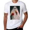 Ghost Eating Drawing By Wonderlandonacid Tshirt Urban Style Casual Short Sleeve Top