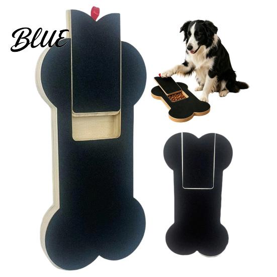 Easy Paw Grooming File Board Treat Box Scratch with Board Dog Wooden Nail Bone Maintenance
