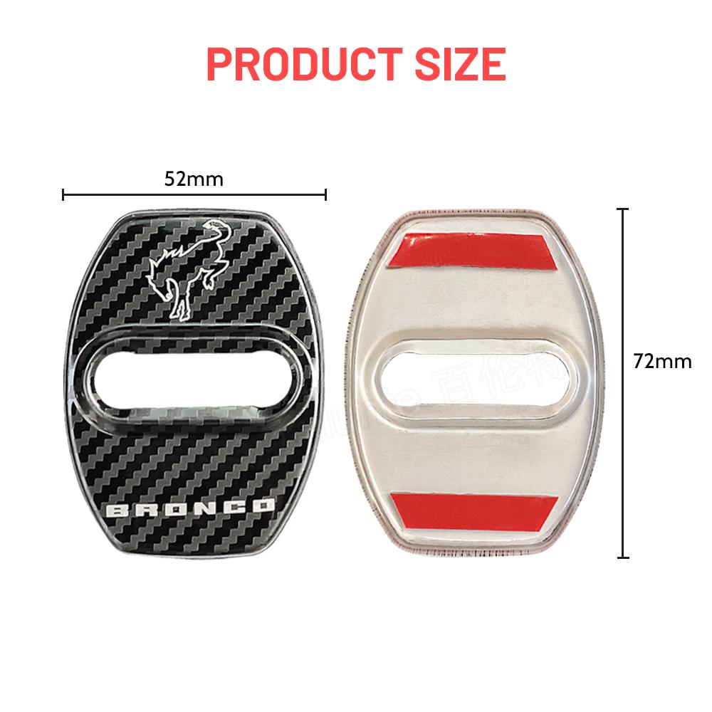 For Bronco Sport 2-Door 4-Door Stainless Steel Door Arm Protection Cover Trim Interior Accessories Ford Bronco