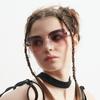 Large-Frame Glasses, Square Borderless Sunglasses, Men'S Diamond Trimmed High-End Sunglasses, Women'S