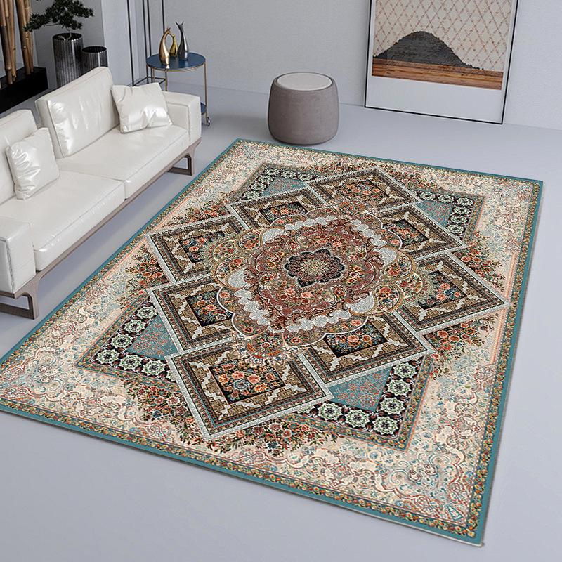 American Style Carpet Living Room Bedroom Bedside Carpet Foldable Carpet