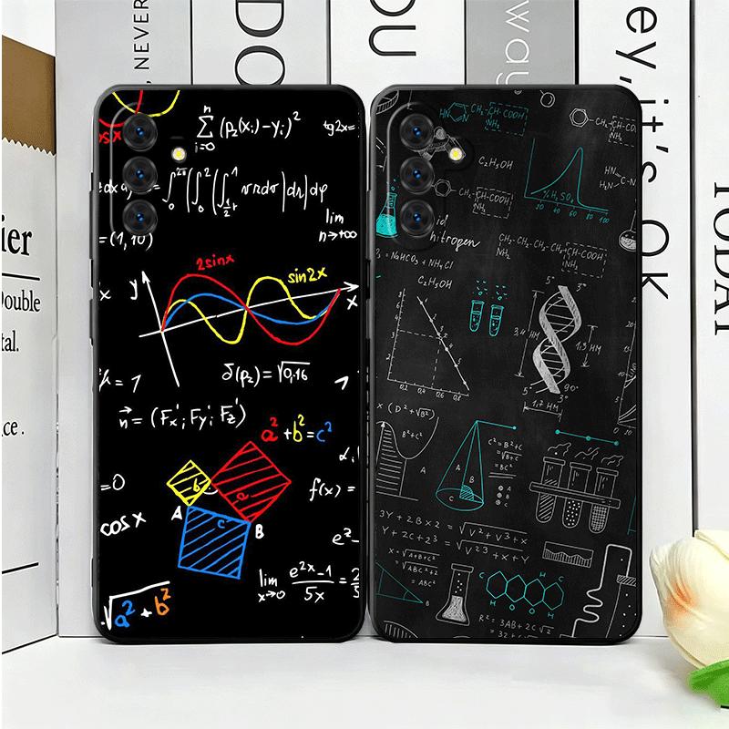 Physics Chemical Mathematics Soft Phone Case for Samsung A17 A37 A57 A16 A26 A36 A56 A15 A25 A35 A55 A14 A24 A34 A54 A13 A23 A33