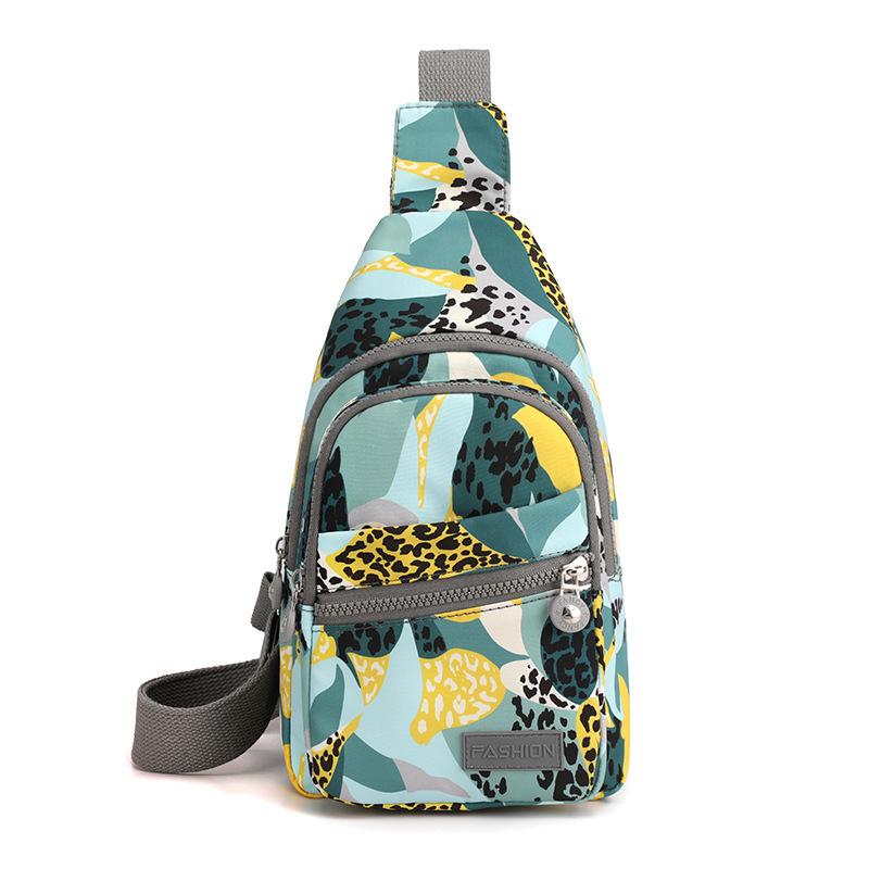 New Casual Women's Messenger Bag Large Capacity Backpack Fashionable Versatile Printed Small Bag Trendy Breast Bag