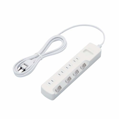 

Індивідуальний перемикач живлення ELECOM Power Tap Lightning Guard із пиловою засувкою, 4 порти, 2,5 м, білий T-K6A-2425WH