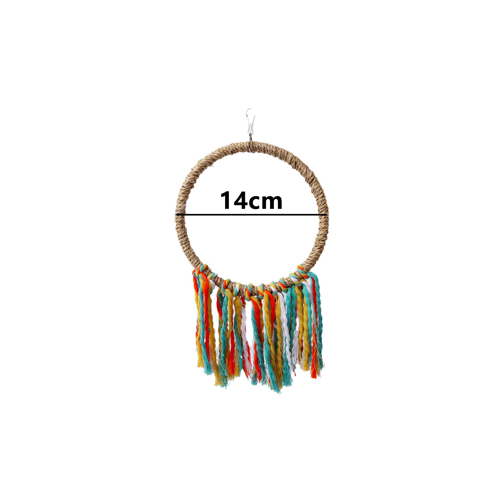 

Pet Bird Parrot Toy Cotton Rope Circle Toys Chewing Bite Parrot Perch Hanging Cage Swing Rope Ring Stand Climb Toy Bird Supplies
