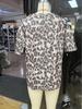 Leopard Print Loose Korean Style Short Sleeve Women's Top