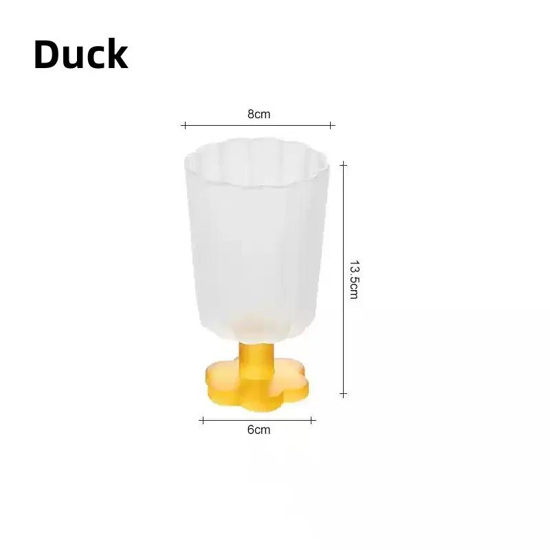 Flower Shaped Glass Cup Colourful Goblet Teacup Ice Cream Dessert Juice Wine Cup Home Bar Cafe Drinkware Gifts Desktop Decor