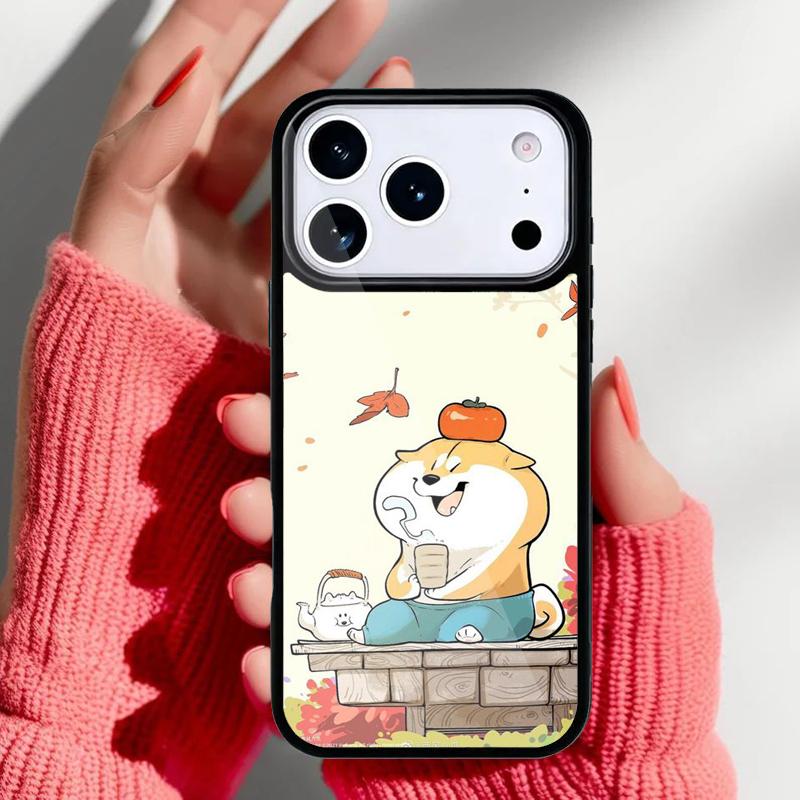 Shiba Inu Cute Cartoon Art Phone Case for iPhone 17 Air 16e 15 14 13 Pro Max Back Cover for 12 11 Pro Coque