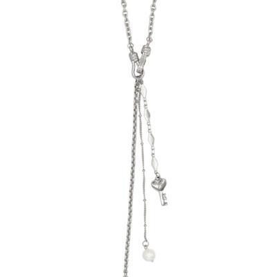 821WEBSERVICE Love Lock Tie Necklace