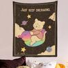VIKAMA Adorable Cat Tarot Tapestry Cute Cartoon Wall Art Perfect for Bedrooms Dorm Rooms and Living Rooms