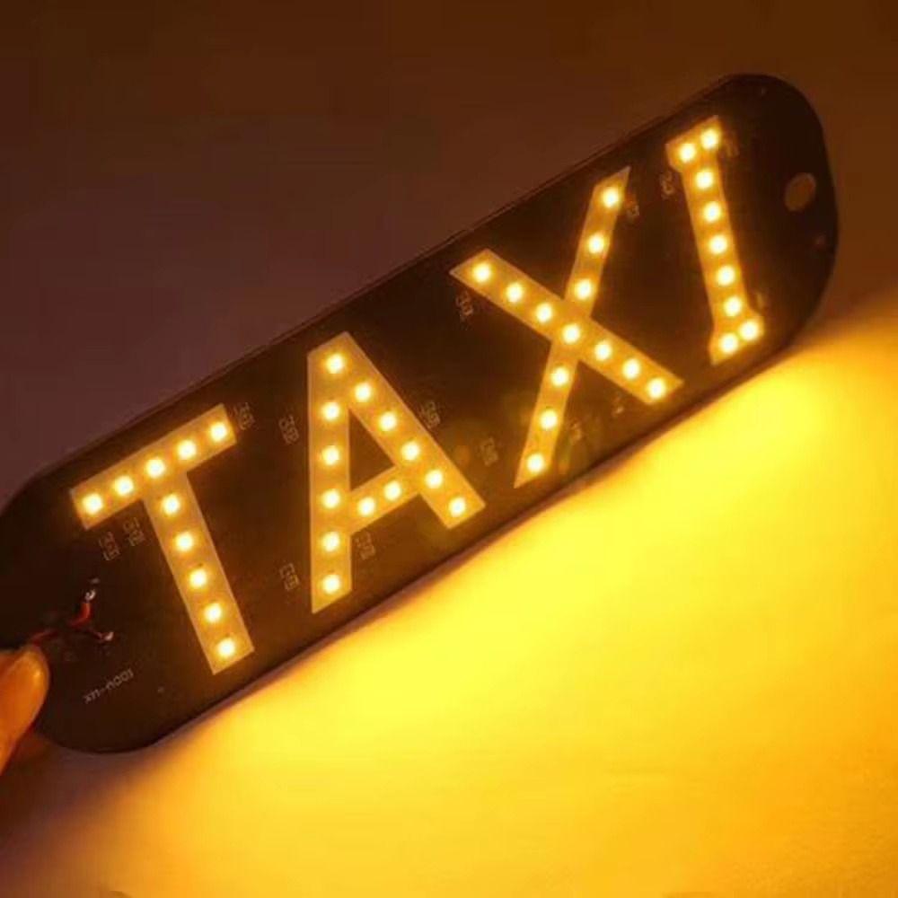 T-A-X-I LED Taxi Sign Light Creative Auto Indicator Lamp Taxi Led Light  Panel Accessories