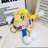 Cute Plush Cartoon Shoulder Bag With Zipper Pouch For Daily Use