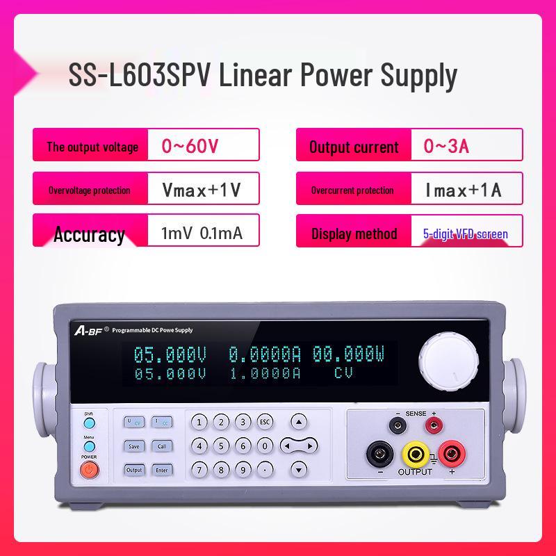 A-BF SS-L303SPD 5-Digit Programmable High-Precision DC Power Supply with Low Ripple