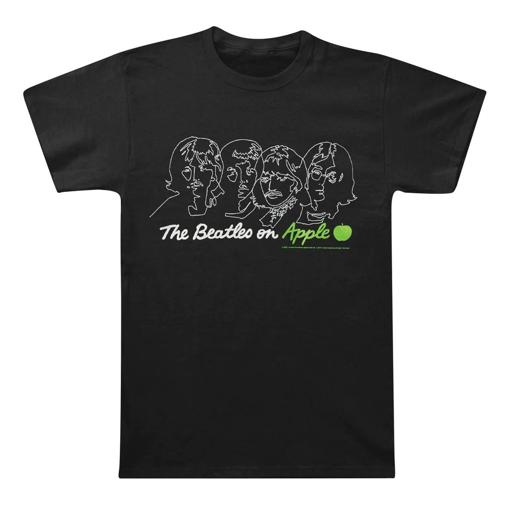 The Beatles Unisex Adult On Apple Back Print T-Shirt