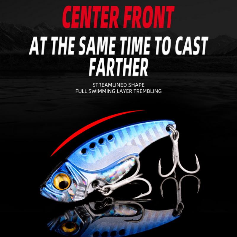 7G Full Swim Layer VibLure Bait Metal Spinner Fake Bionic Bait for Long Casting Freshwateishing Special for Bass And Perch 4.2CM