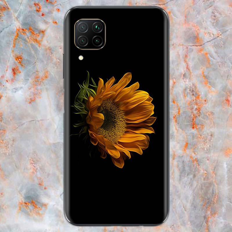 Sommer Gänseblümchen Sonnenblume Für Huawei Mate 40 30 20 20X 10 RS P Smart 2021 2020 Z S Pro Plus Lite 2019 Handyhülle Schale
