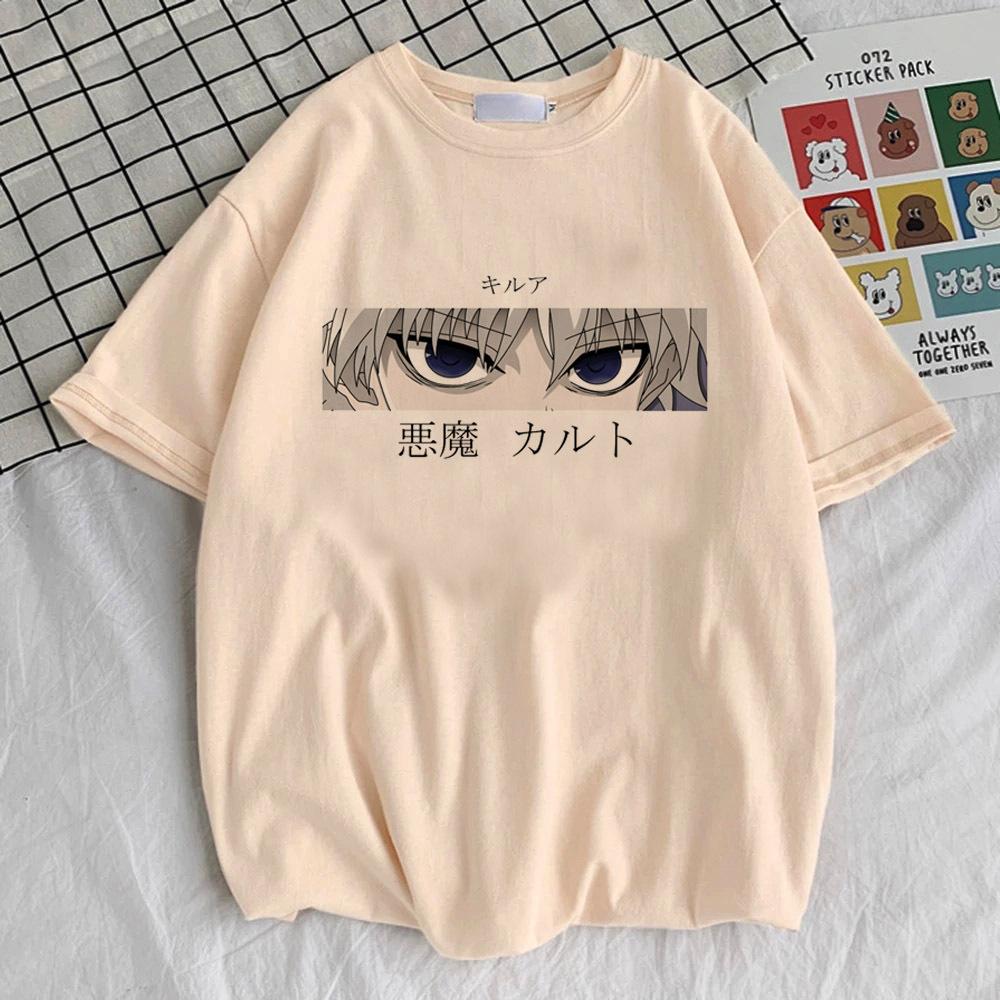 Hunter X Hunter Killua Zoldyck Hisoka Kurapika Gon Tshirt Female Harajuku Comfortable Hip Hop Shirt Y2k Women Graphic Pastel