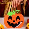 Felt Material Halloween Trick-or-Treat Bag Handheld Size Non-woven Tote Halloween Gift Bag Stereo Design Classic Elements