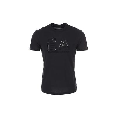 Sequined Letter Design Round Neck Pullover Short Sleeve T-Shirt Men Tops 3L1TFM-1JPZZ-0052