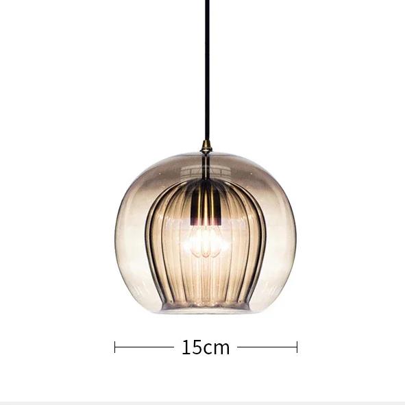 Nordische Kreative Glas Pendelleuchte Schlafzimmer Nachttisch Esszimmer Pendelleuchte Thekenbeleuchtung Raumdekoration Leuchten