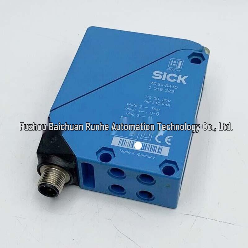 SICK WT34-B410 High-Sensitivity Photoelectric Sensor 1019229, Industrial Inspection, In Stock