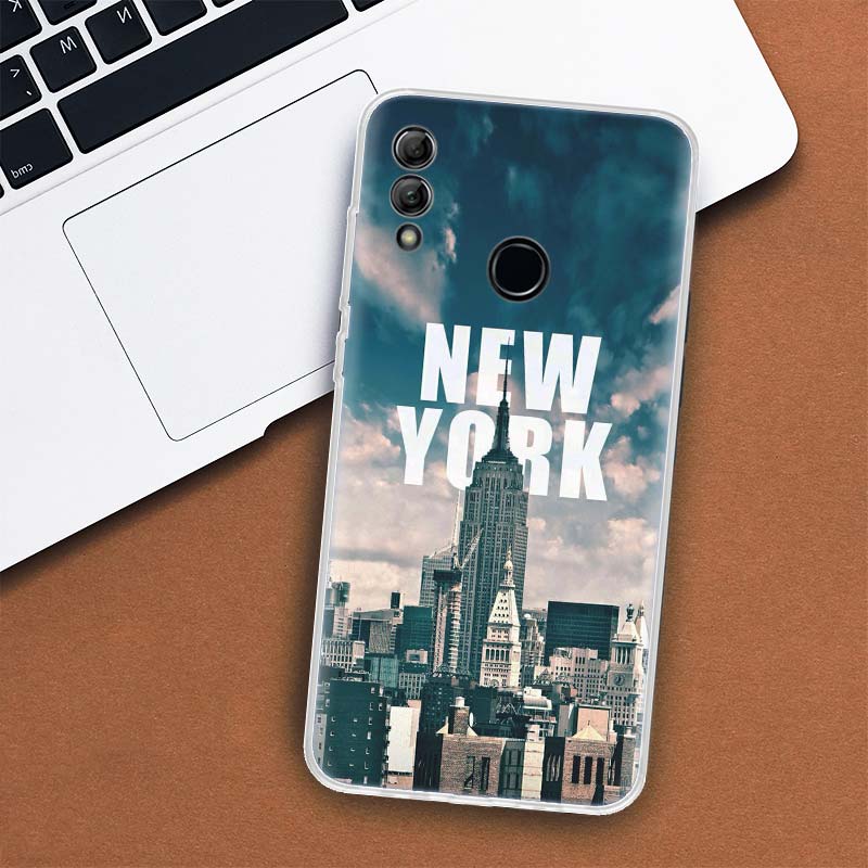 NYC New York City Cover Phone Case For Huawei Y5 Y6 Y7 Y9S P Smart Z 2021 2019 Honor 10 Lite 9 20 9X 8S 8X 8A Pro 20i Coque