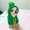 Christmas Pet hoodie Dog hooded Sweatshirt Suitable for Cats and Small Dogs Warm Christmas tree Santa Claus
