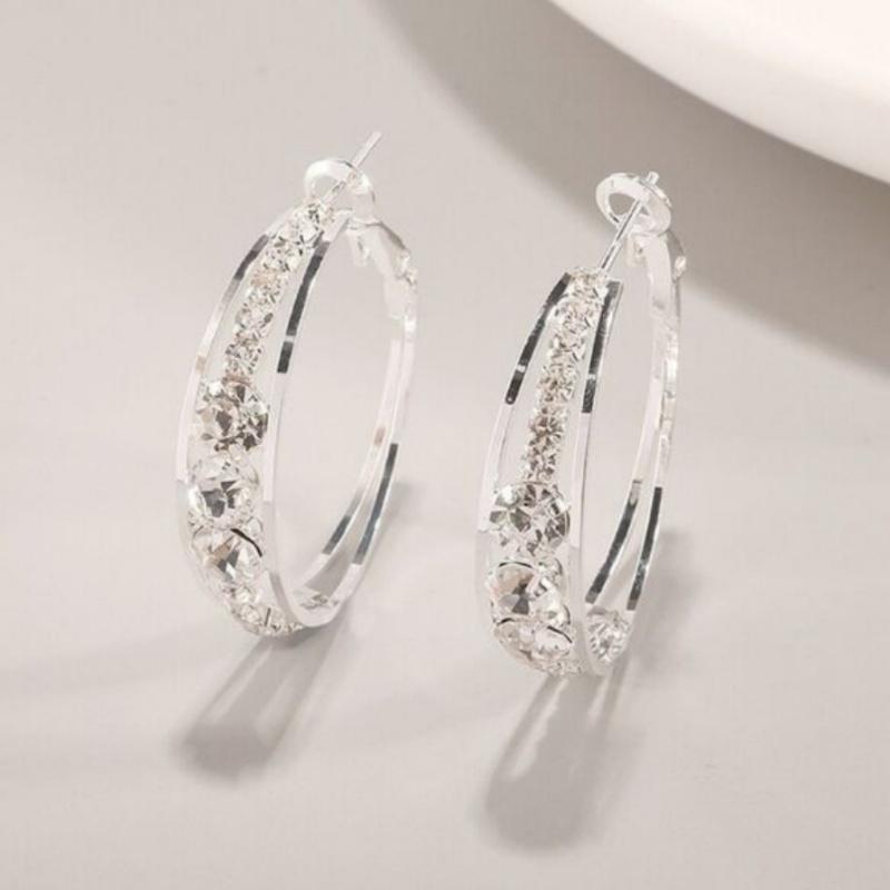 Exquisite and able Women's Zircon Earrings, Women's Wedding Banquet Jewelry Earrings