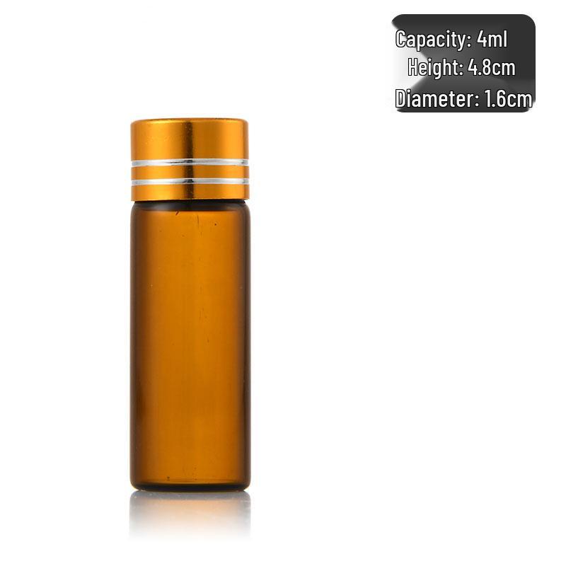 16mm Transparent 3ml Glass Vials for Antrodia Camphorata Drop Pills, Essential Oils, Health Supplements, and Medicine Powder.