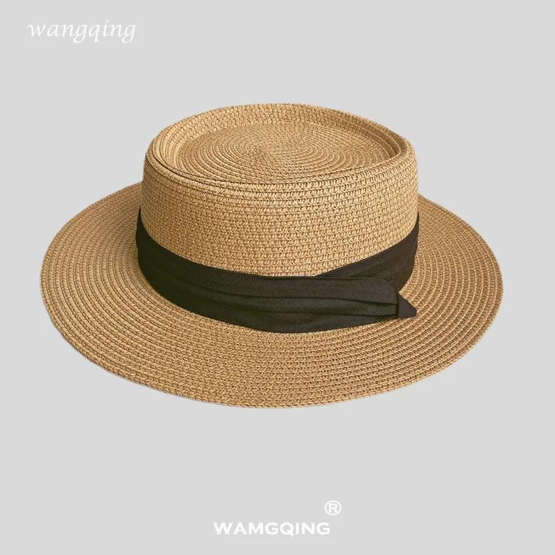 Large Brim Lace Straw Hat Elegant Women Sweet Lace Spring Summer Hollow Breathable Fisherman Hat Seaside Holiday Shade Beach Hat