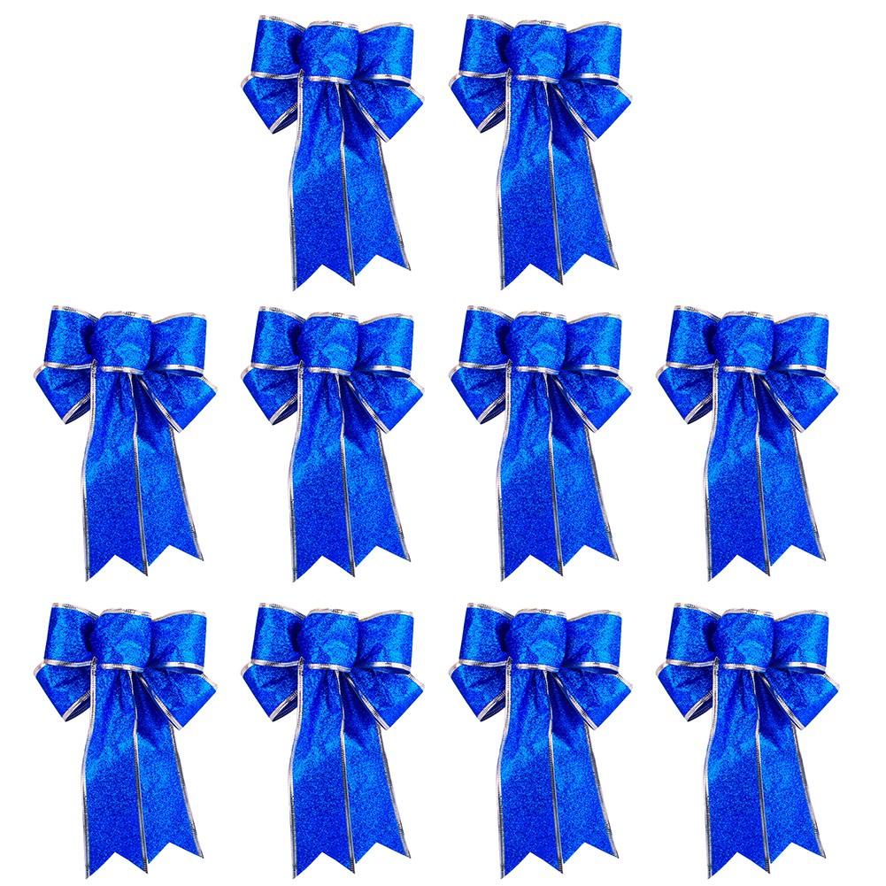 

Добавить Festivewith 10 ретро-ленточных подвесок-бантов для рождественского декора синий