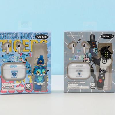 Cross-border TWS-K124 Demon Hunter Girl Group Bluetooth Earbuds with Cartoon Doll Pendant Case