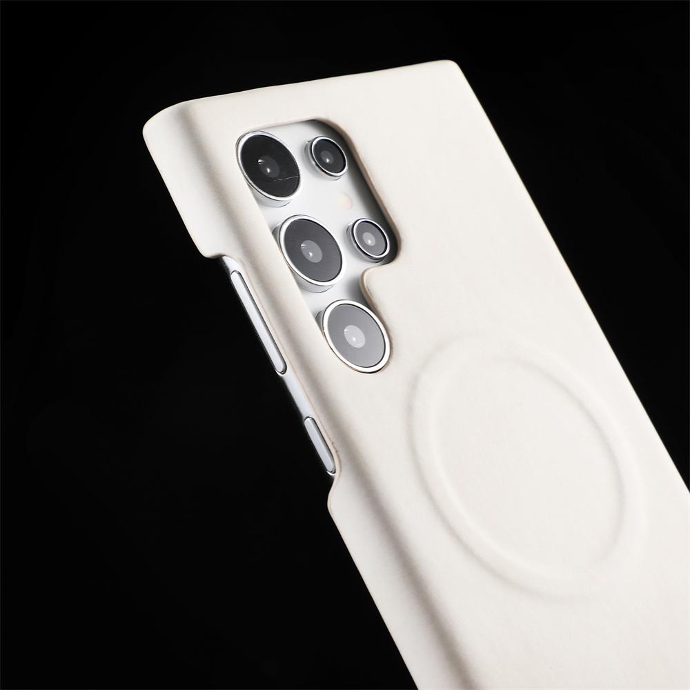 Luxus Lammleder Magnetische Handyhülle Für Samsung S26 S25 S23 S24 Ultra Für Magsafe Kabelloses Laden Stoßfeste Hülle