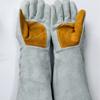 Cowhide Heat Resistant Gloves Durable Thick Leather Gloves Protective Gloves  Welding Work
