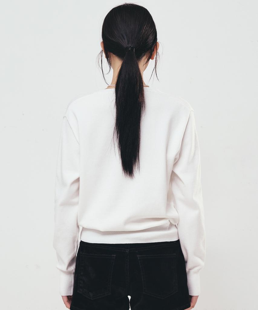 Nigaennikol Nicole Rose Jaquard Pullover Knit_Ivory