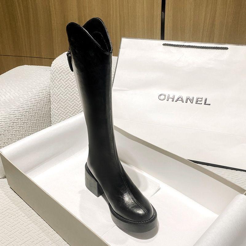 Soft leather boots women's tall boots autumn and winter boots foreign and thin high-heeled knight boots boots 2025 new