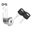 Drawer Lock with 2 Keys Heavy Duty Zinc Alloy Universal File Cabinet Wardrobe Furniture Storage Locker Door Mailbox Toolbox Cam Lock Replacement