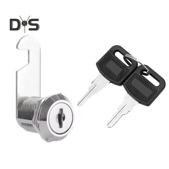 Drawer Lock with 2 Keys Heavy Duty Zinc Alloy Universal File Cabinet Wardrobe Furniture Storage Locker Door Mailbox Toolbox Cam Lock Replacement